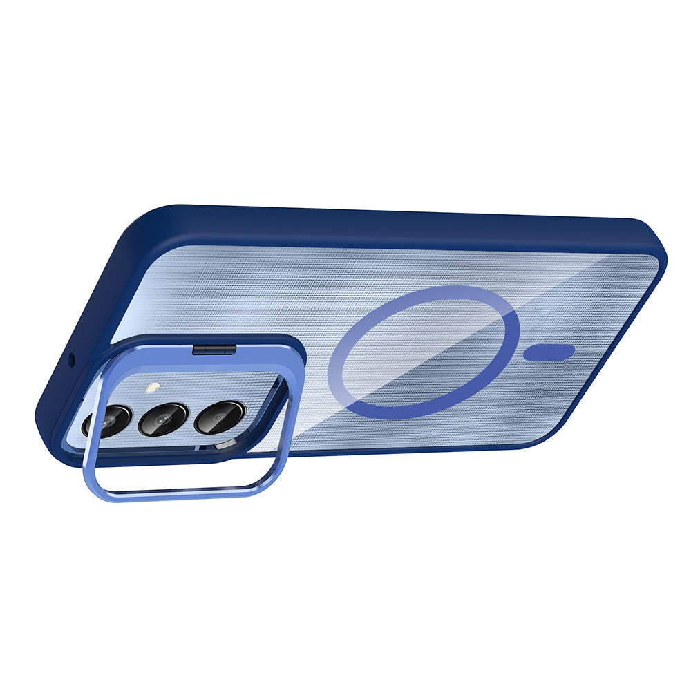 Galaxy A36 Kılıf Standlı ve Kamera Lens Hediyeli Zore Etro Kılıf