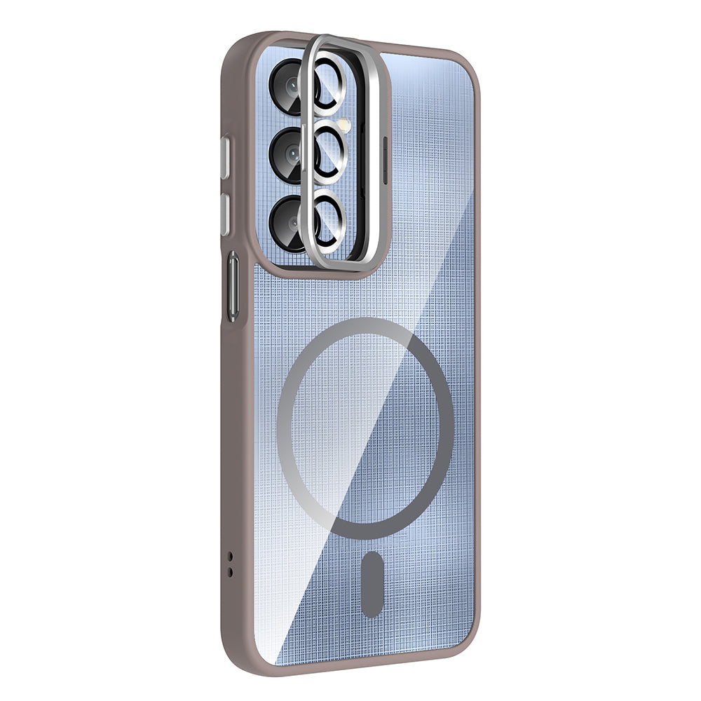 Galaxy A36 Kılıf Standlı ve Kamera Lens Hediyeli Zore Etro Kılıf