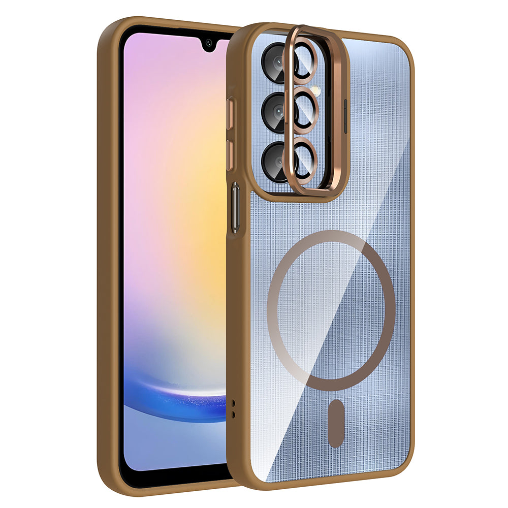 Galaxy A36 Kılıf Standlı ve Kamera Lens Hediyeli Zore Etro Kılıf