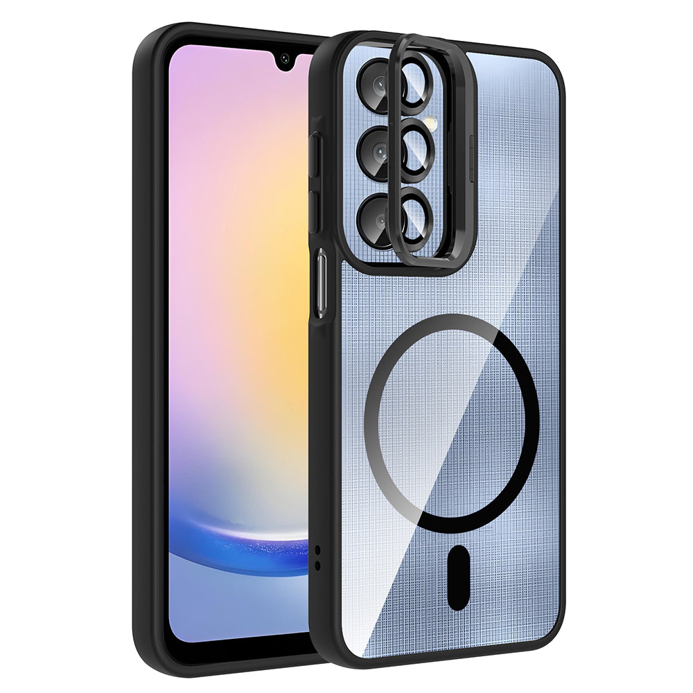 Galaxy A36 Kılıf Standlı ve Kamera Lens Hediyeli Zore Etro Kılıf