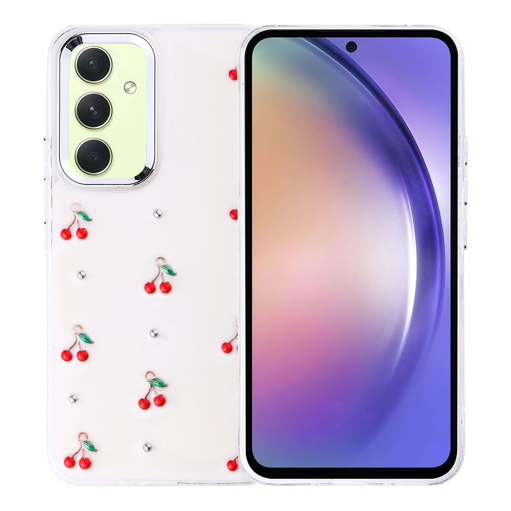 Galaxy A54 Kılıf Airbag Tasarımlı Simli Şeffaf Zore Kutup Kılıf