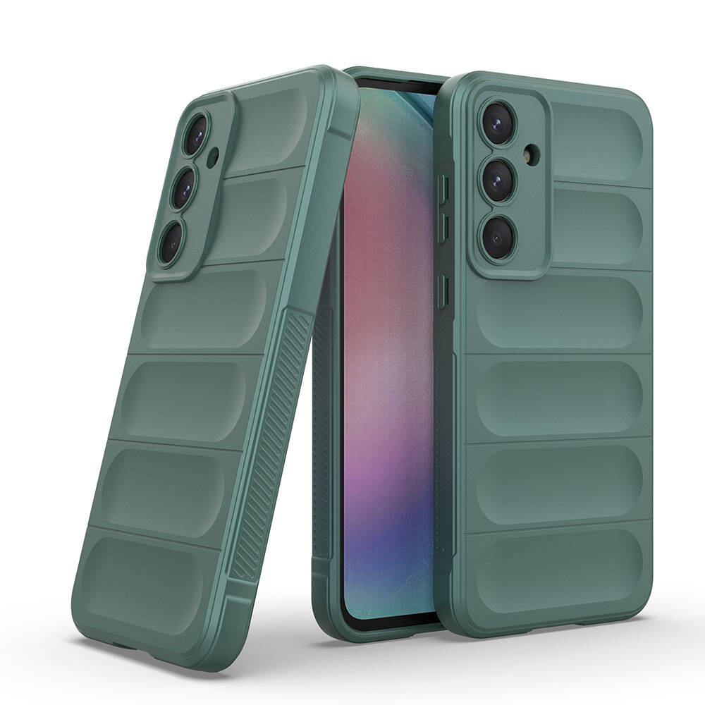 Galaxy A55 Kılıf Esnek TPU Oyuklu Arka Yüzey Tasarımlı Zore Etnik Silikon Kılıf