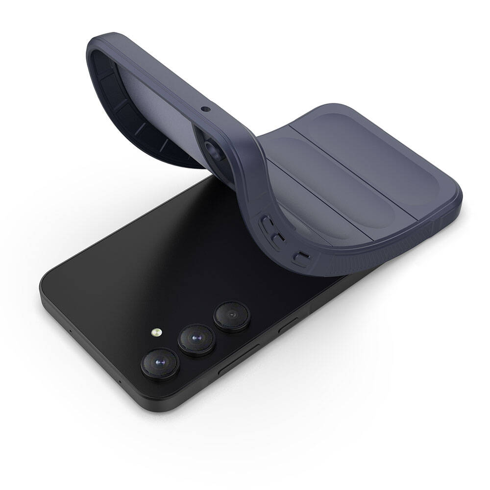 Galaxy A55 Kılıf Esnek TPU Oyuklu Arka Yüzey Tasarımlı Zore Etnik Silikon Kılıf