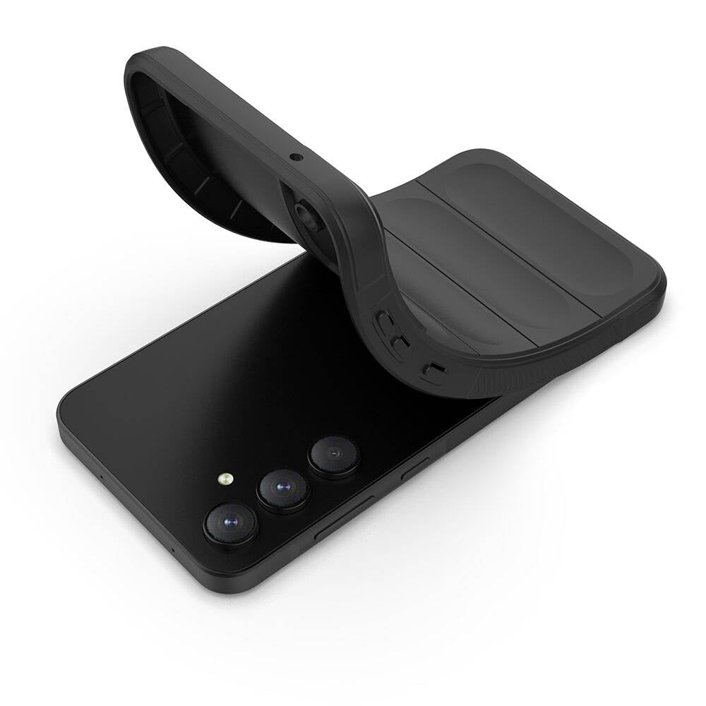 Galaxy A55 Kılıf Esnek TPU Oyuklu Arka Yüzey Tasarımlı Zore Etnik Silikon Kılıf