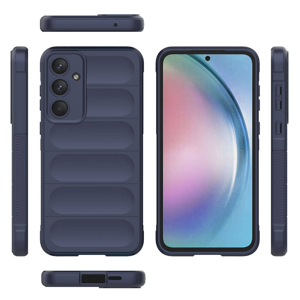 Galaxy A55 Kılıf Esnek TPU Oyuklu Arka Yüzey Tasarımlı Zore Etnik Silikon Kılıf