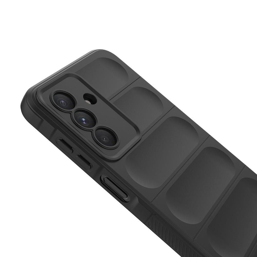 Galaxy A56 Kılıf Esnek TPU Oyuklu Arka Yüzey Tasarımlı Zore Etnik Silikon Kılıf