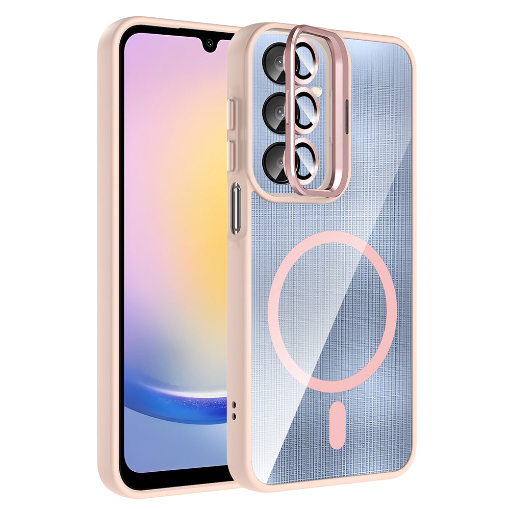 Galaxy A56 Kılıf Standlı ve Kamera Lens Hediyeli Zore Etro Kılıf