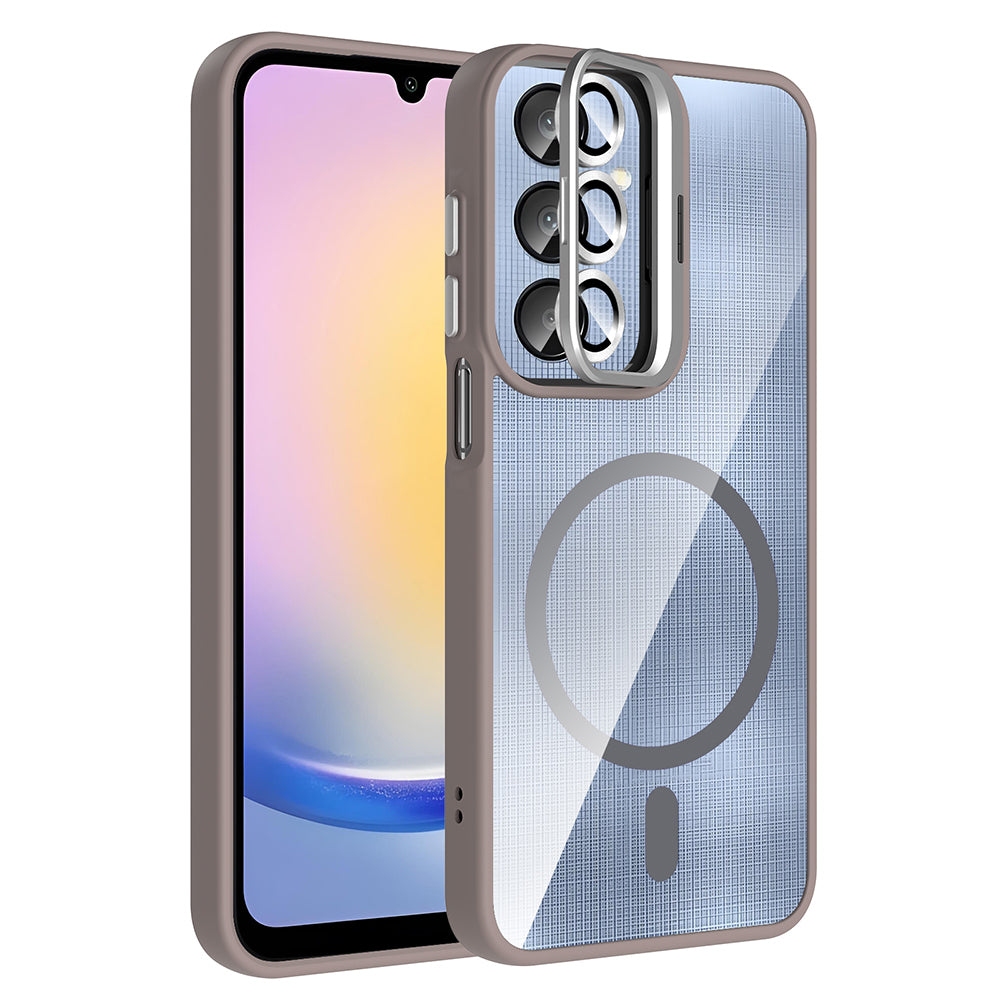 Galaxy A56 Kılıf Standlı ve Kamera Lens Hediyeli Zore Etro Kılıf