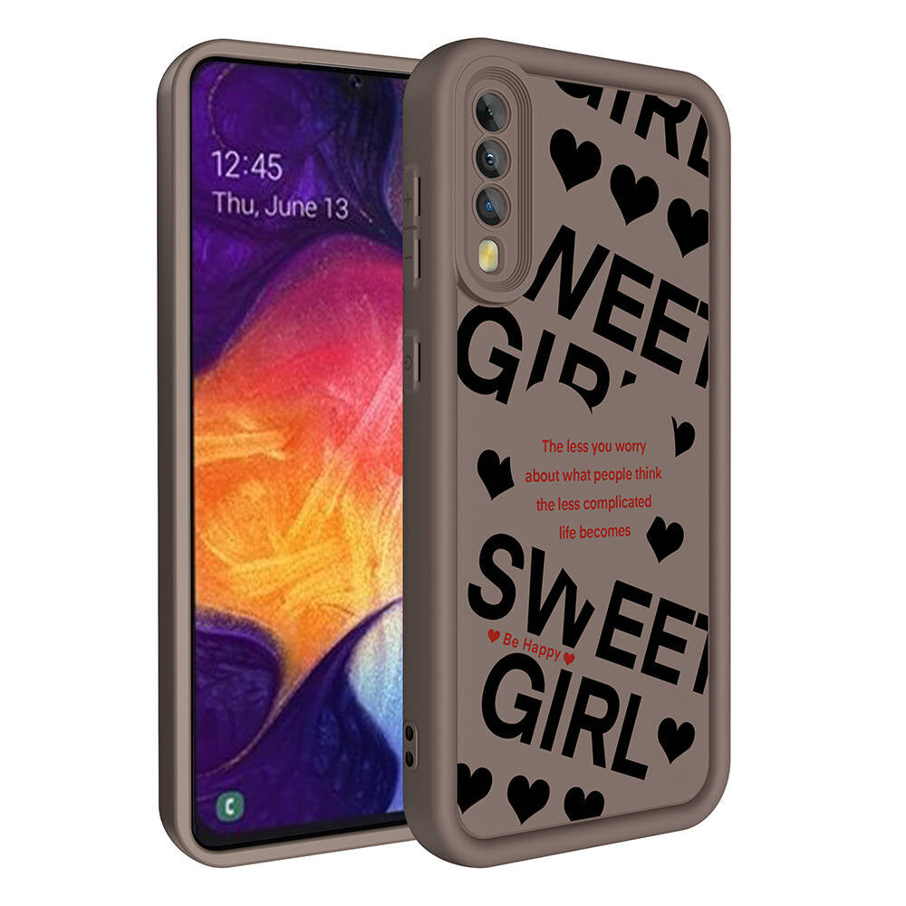 Galaxy A70 Kılıf Kamera Korumalı Baskılı Arka Yüzey Zore Klas Kılıf