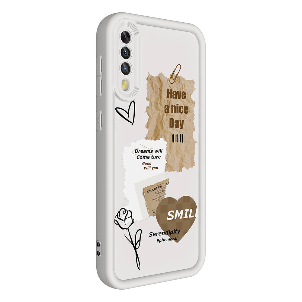 Galaxy A70 Kılıf Kamera Korumalı Baskılı Arka Yüzey Zore Klas Kılıf