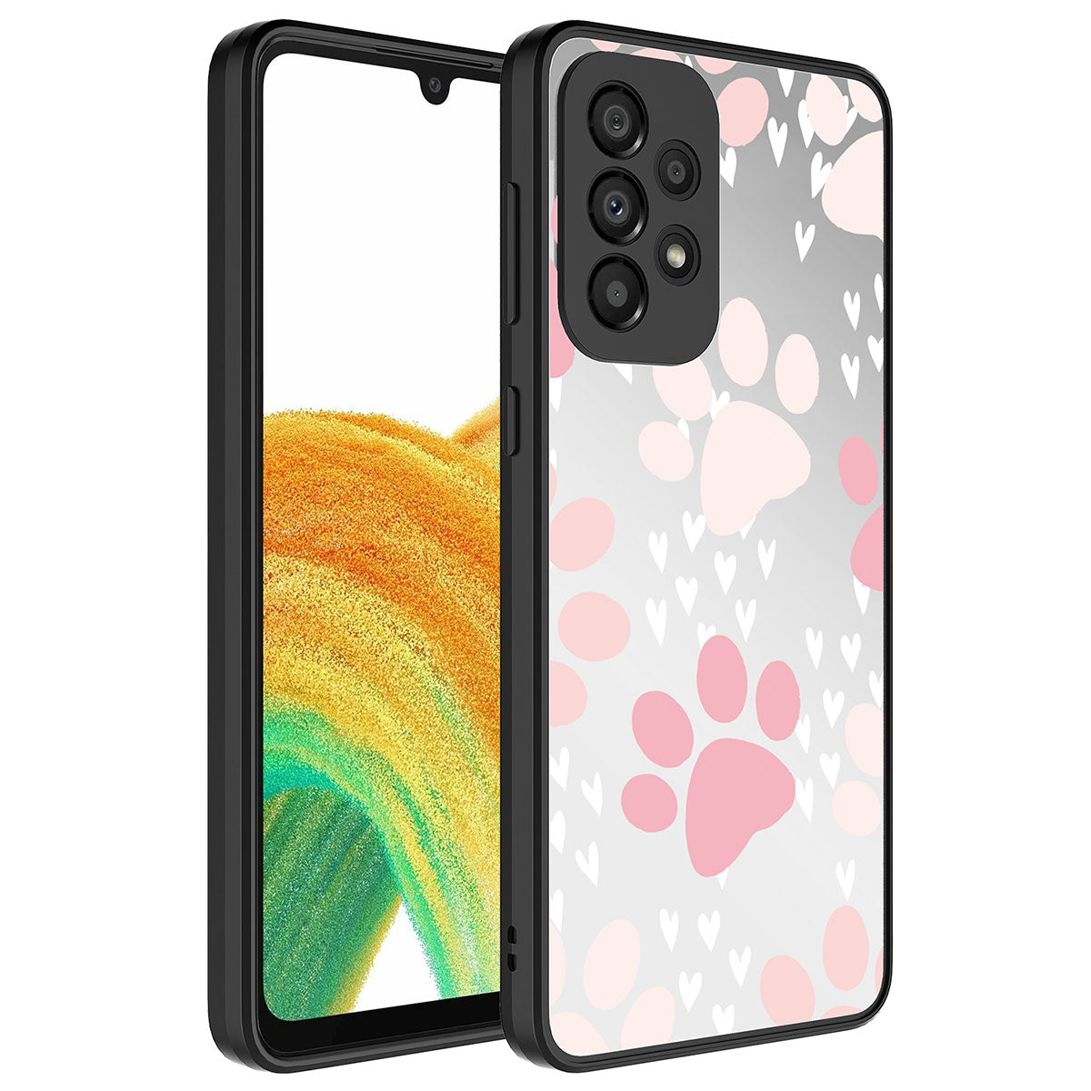 Galaxy A73 Kılıf Aynalı Desenli Kamera Korumalı Parlak Zore Mirror Kılıf