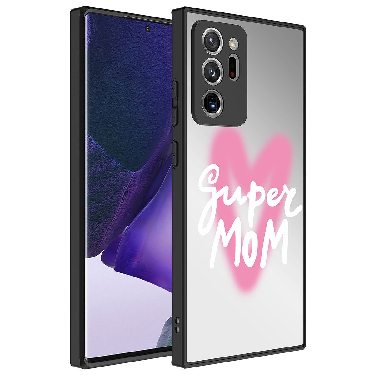 Galaxy Note 20 Ultra Kılıf Aynalı Desenli Kamera Korumalı Parlak Zore Mirror Kılıf