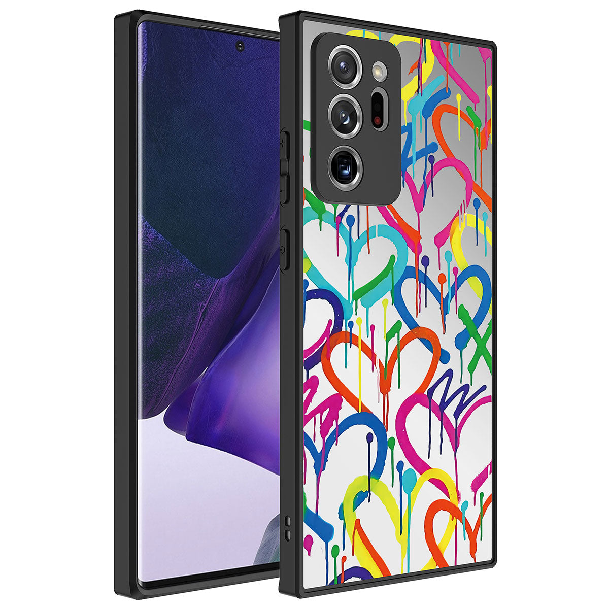 Galaxy Note 20 Ultra Kılıf Aynalı Desenli Kamera Korumalı Parlak Zore Mirror Kılıf