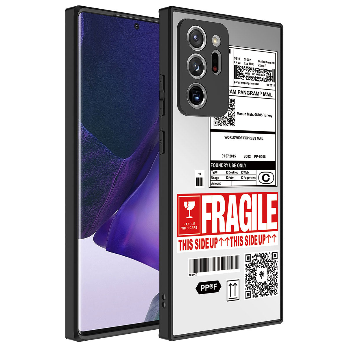 Galaxy Note 20 Ultra Kılıf Aynalı Desenli Kamera Korumalı Parlak Zore Mirror Kılıf