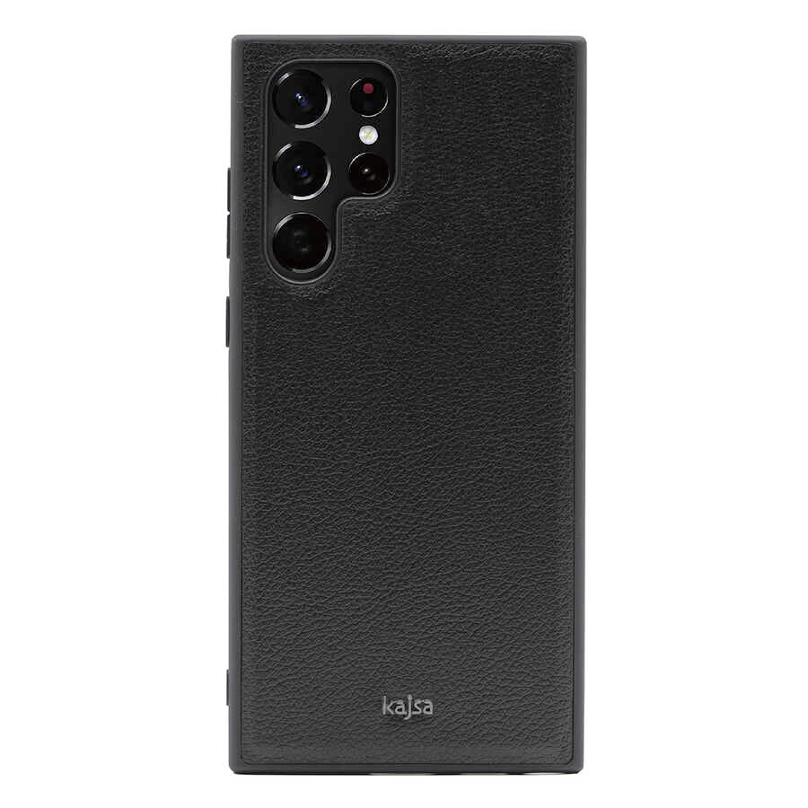 Galaxy S22 Ultra Kılıf Kajsa Luxe Collection Hakiki Deri Kılıf