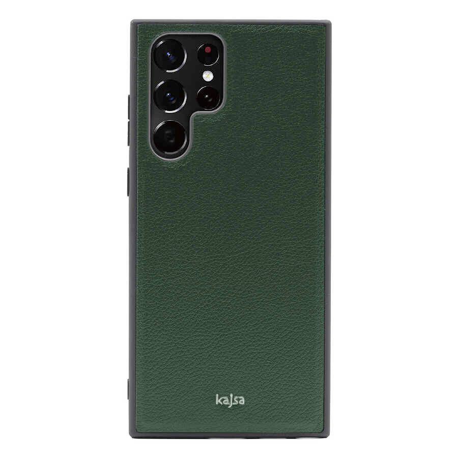 Galaxy S22 Ultra Kılıf Kajsa Luxe Collection Hakiki Deri Kılıf