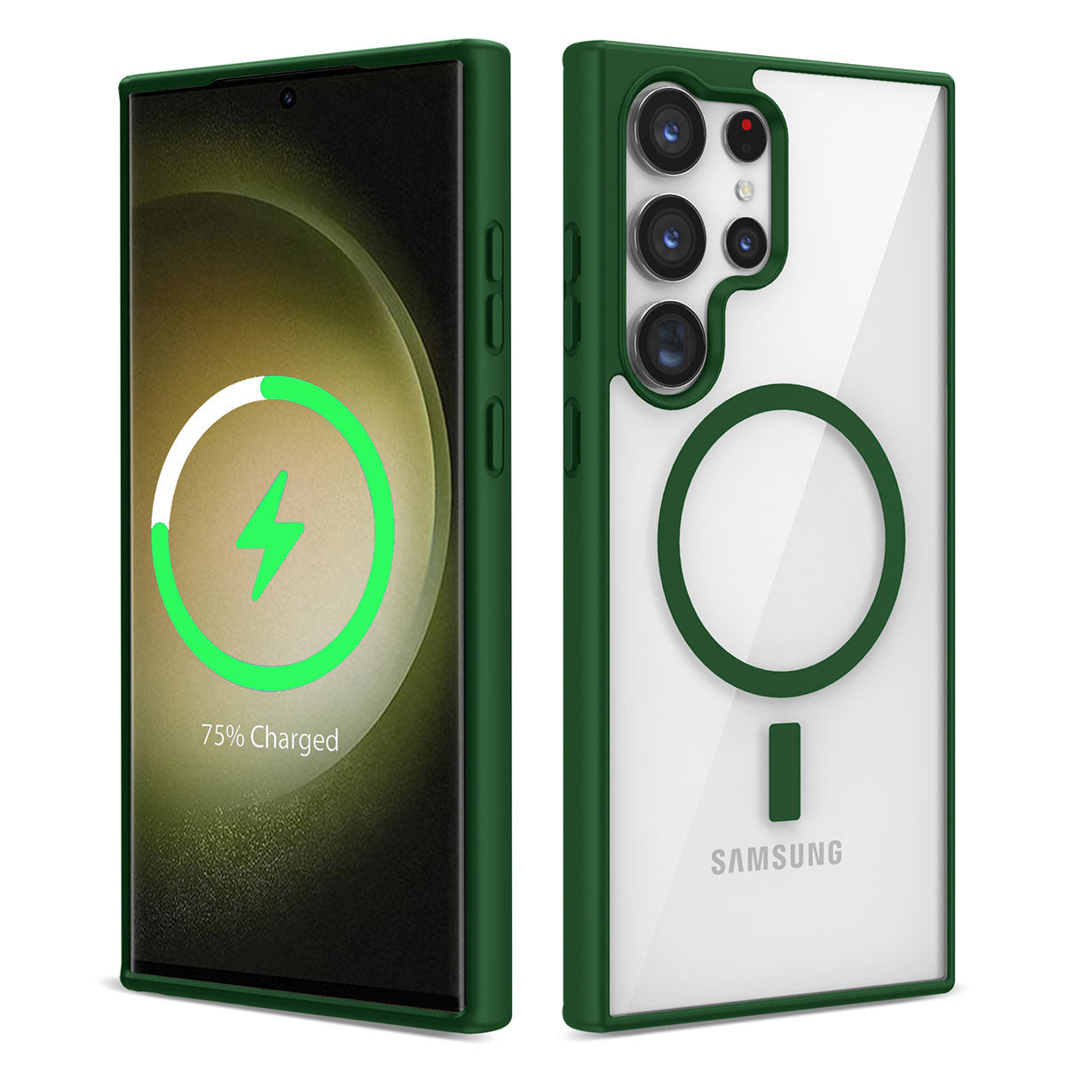 Galaxy S22 Ultra Kılıf M-safe Wireless Şarj Özellikli Silikon Zore Ege Kılıf