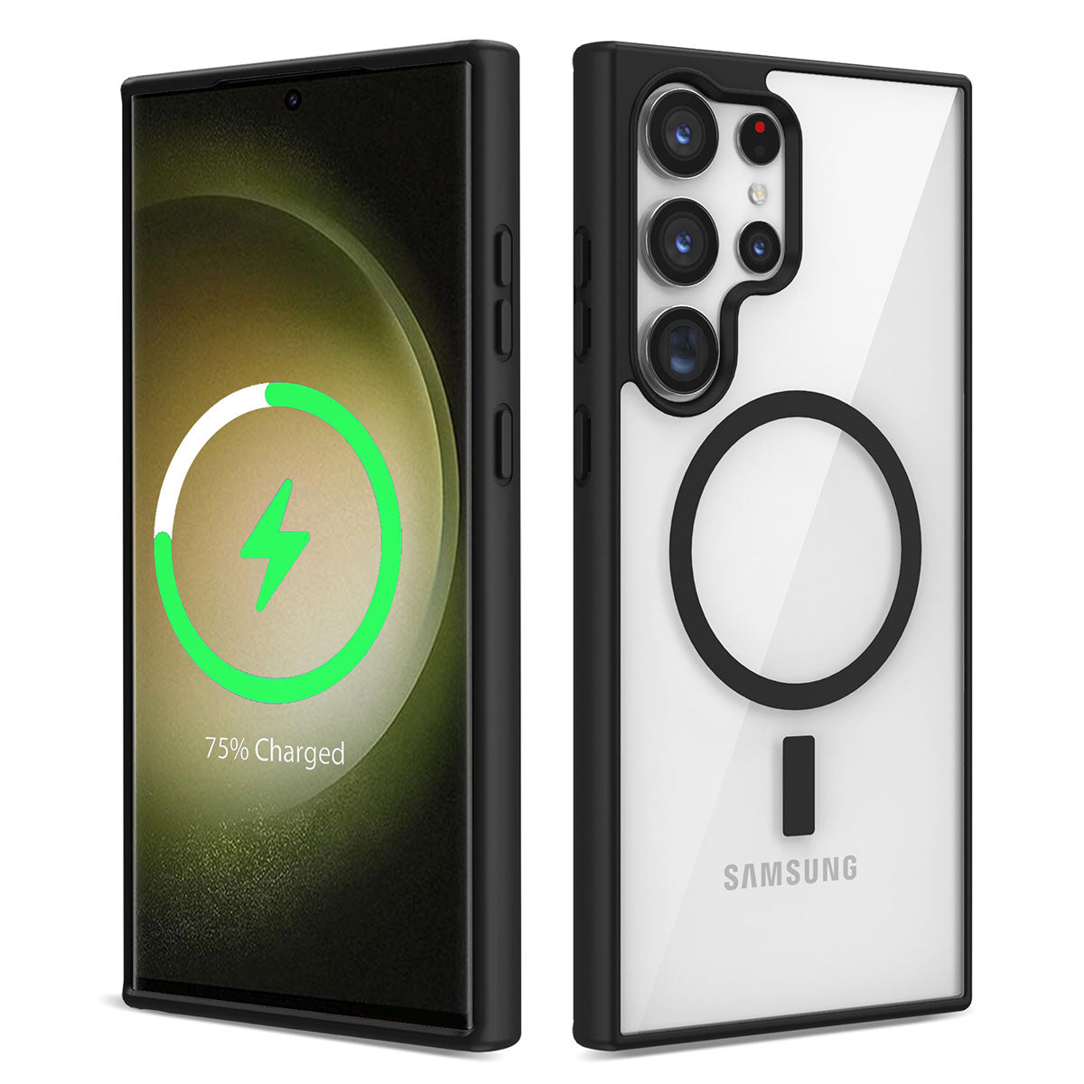 Galaxy S22 Ultra Kılıf M-safe Wireless Şarj Özellikli Silikon Zore Ege Kılıf