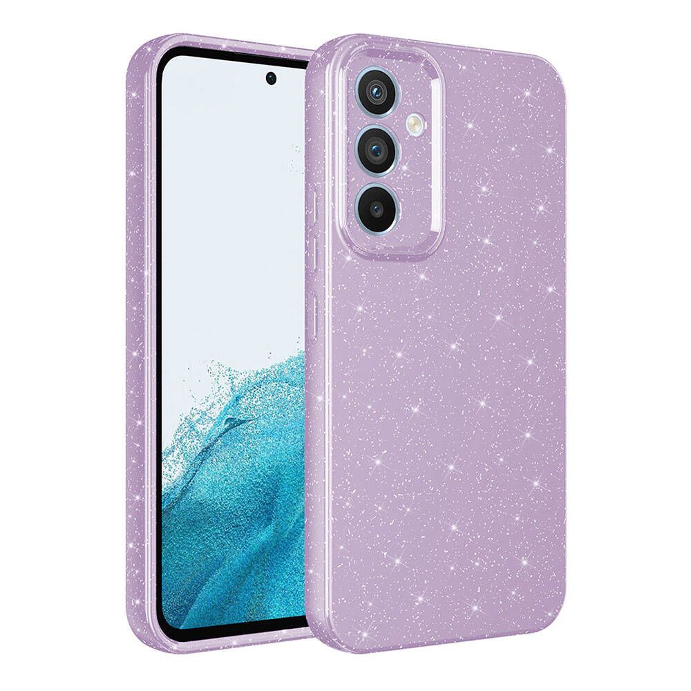 Galaxy S23 FE Kılıf Kamera Korumalı Simli Lüks Zore Koton Kılıf