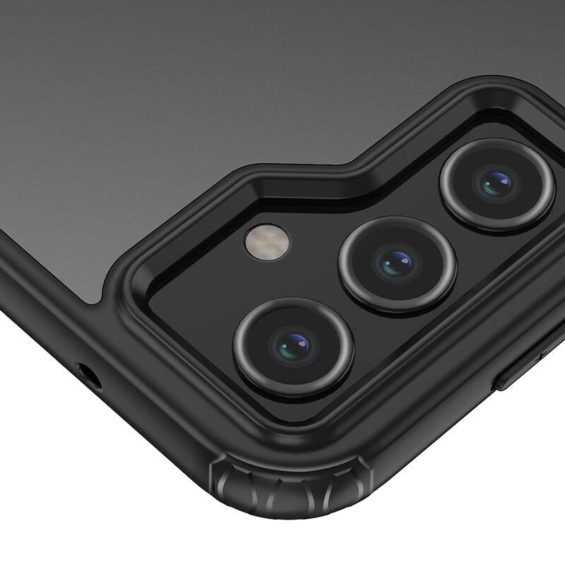 Galaxy S23 FE Kılıf Sert PC Arka Yüzey Wireless Şarj Özellikli Zore Flet M-safe Kılıf