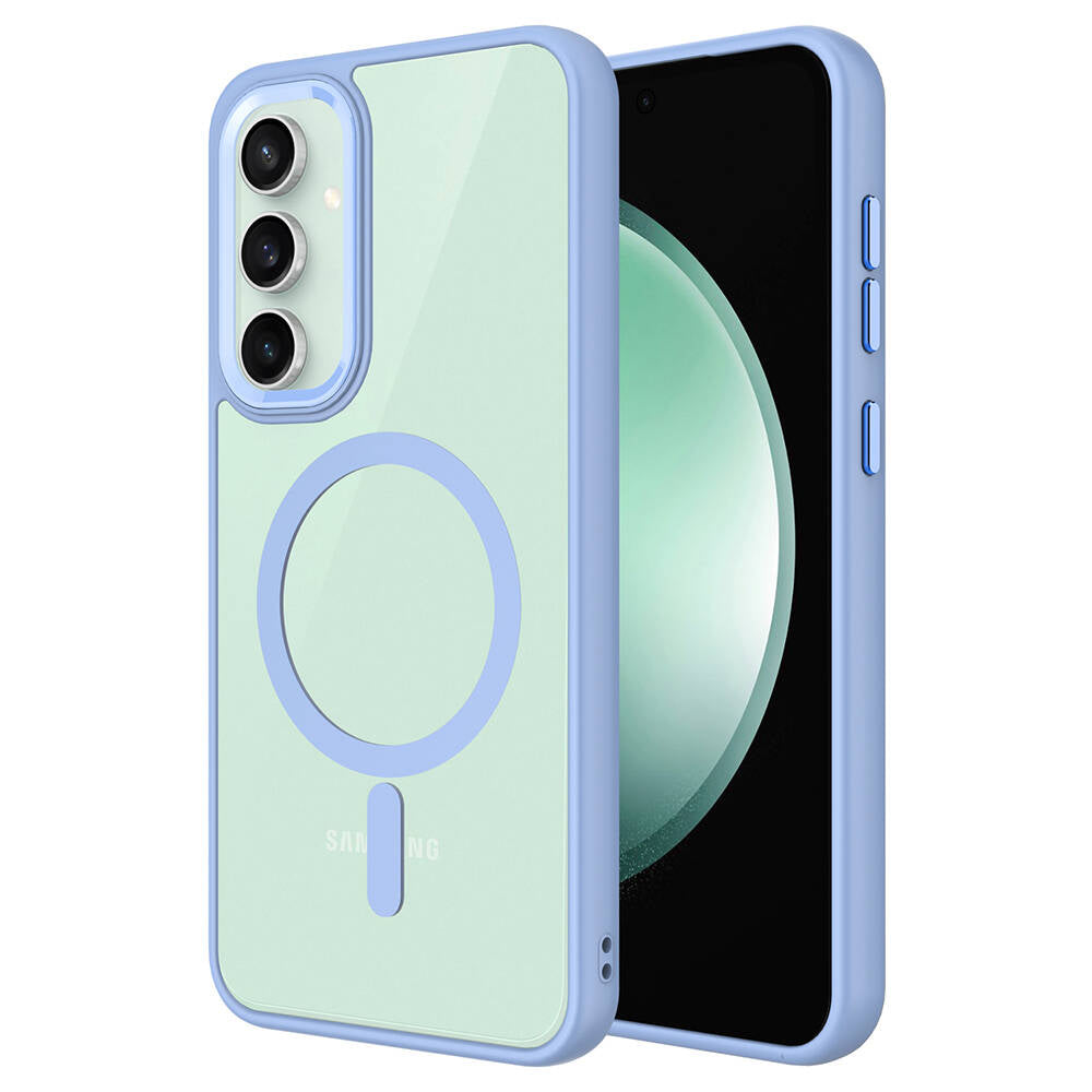 Galaxy S23 FE Kılıf Wireless Şarj Özellikli Zore Krom M-safe Silikon Kılıf