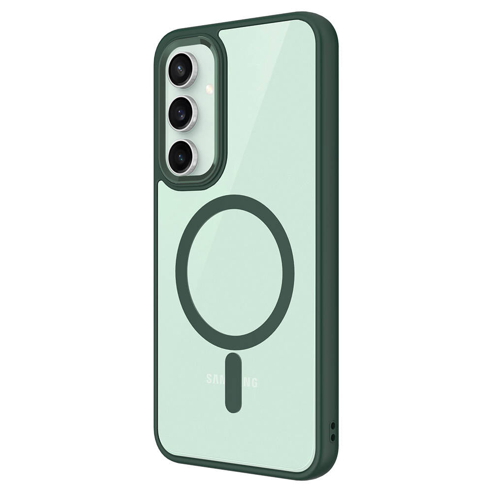 Galaxy S23 FE Kılıf Wireless Şarj Özellikli Zore Krom M-safe Silikon Kılıf