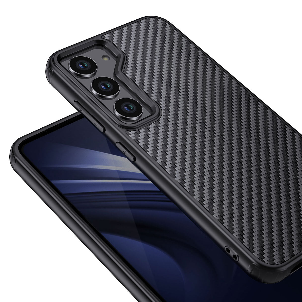 Galaxy S23 Kılıf Aramid Karbon Fiber M-safe Özellikli Wlons Radison Kılıf