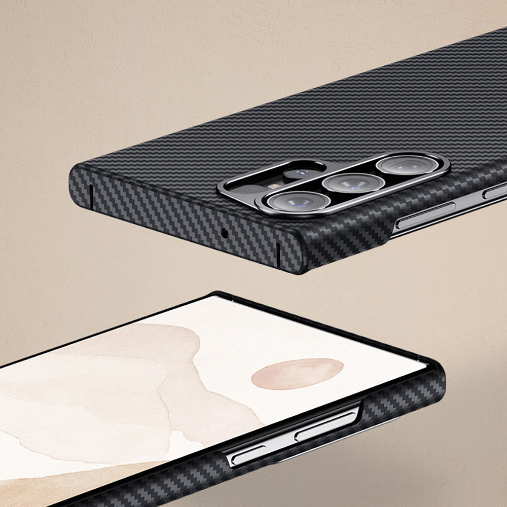 Galaxy S23 Kılıf Benks M-safe Şarj Özellikli Magnetik ArmorAir 600D Kevlar Karbon Fiber Kılıf