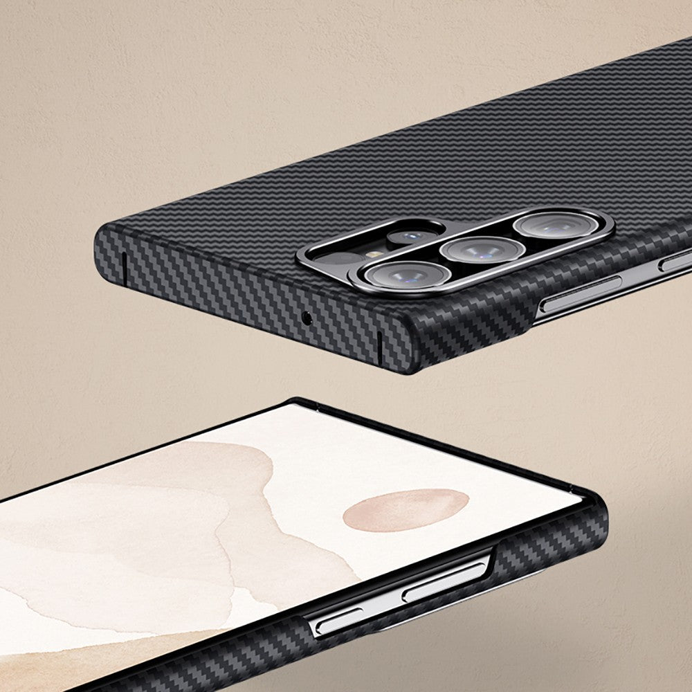 Galaxy S23 Kılıf Benks M-safe Şarj Özellikli Magnetik ArmorAir 600D Kevlar Karbon Fiber Kılıf