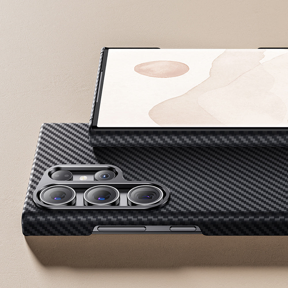 Galaxy S23 Kılıf Benks M-safe Şarj Özellikli Magnetik ArmorAir 600D Kevlar Fiber Kılıf