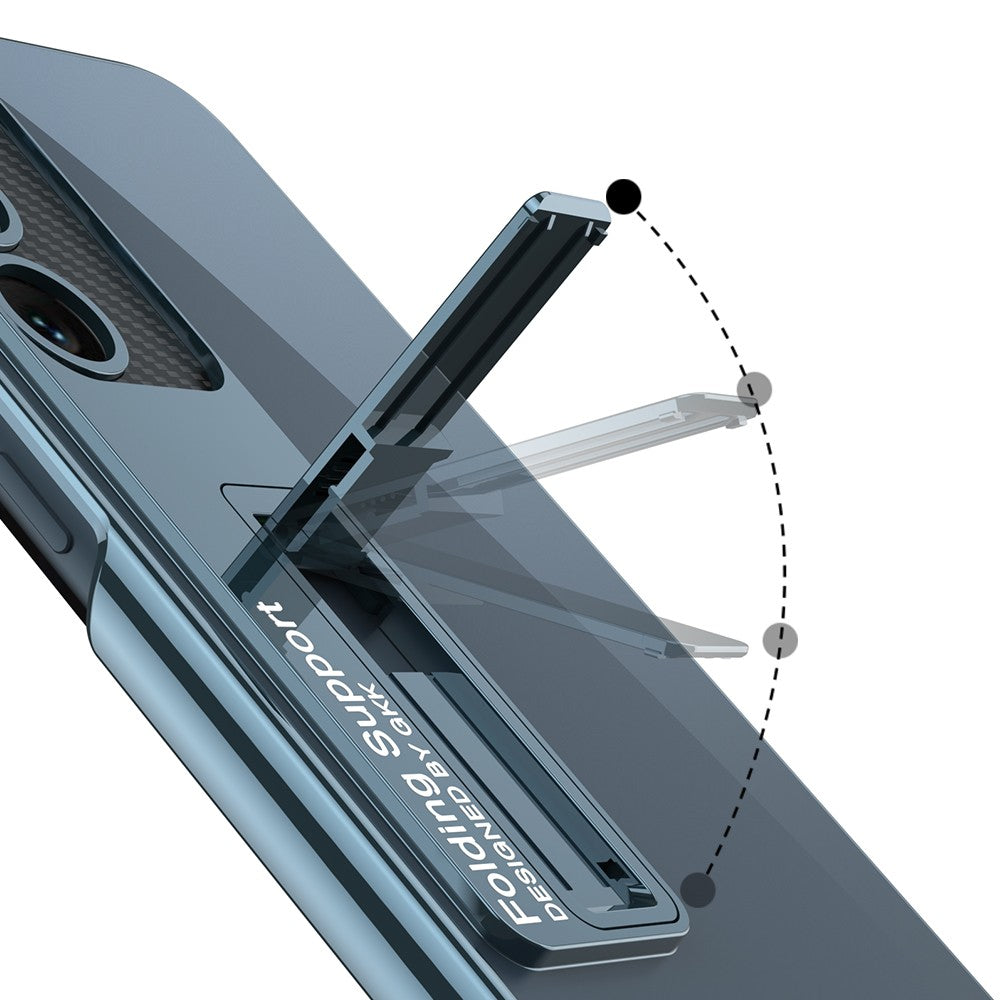 Galaxy S23 Kılıf Kamera Korumalı Şeffaf Tasarımlı Zore Lego Standlı Kılıf