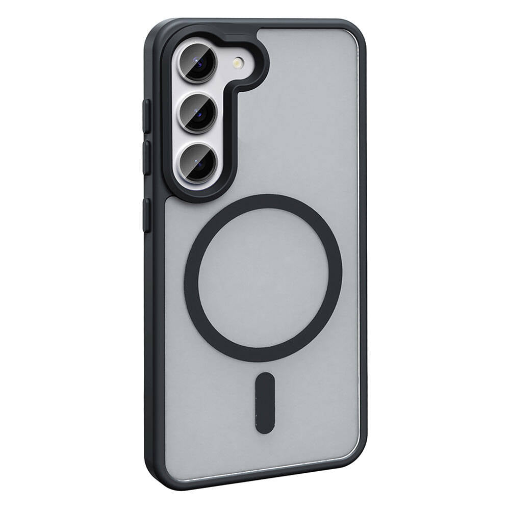 Galaxy S23 Kılıf M-safe Şarj Özellikli Mat Arka Yüzey Zore Sio Kılıf