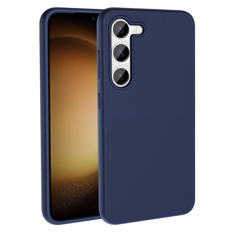 Galaxy S23 Kılıf M-safe Şarj Özellikli Sıvı Teknolojili Silinebilir Sert Zore Kivi Kılıf