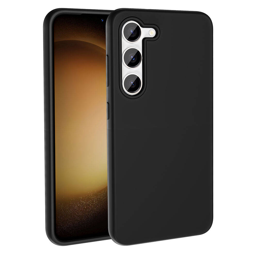 Galaxy S23 Kılıf M-safe Şarj Özellikli Sıvı Teknolojili Silinebilir Sert Zore Kivi Kılıf