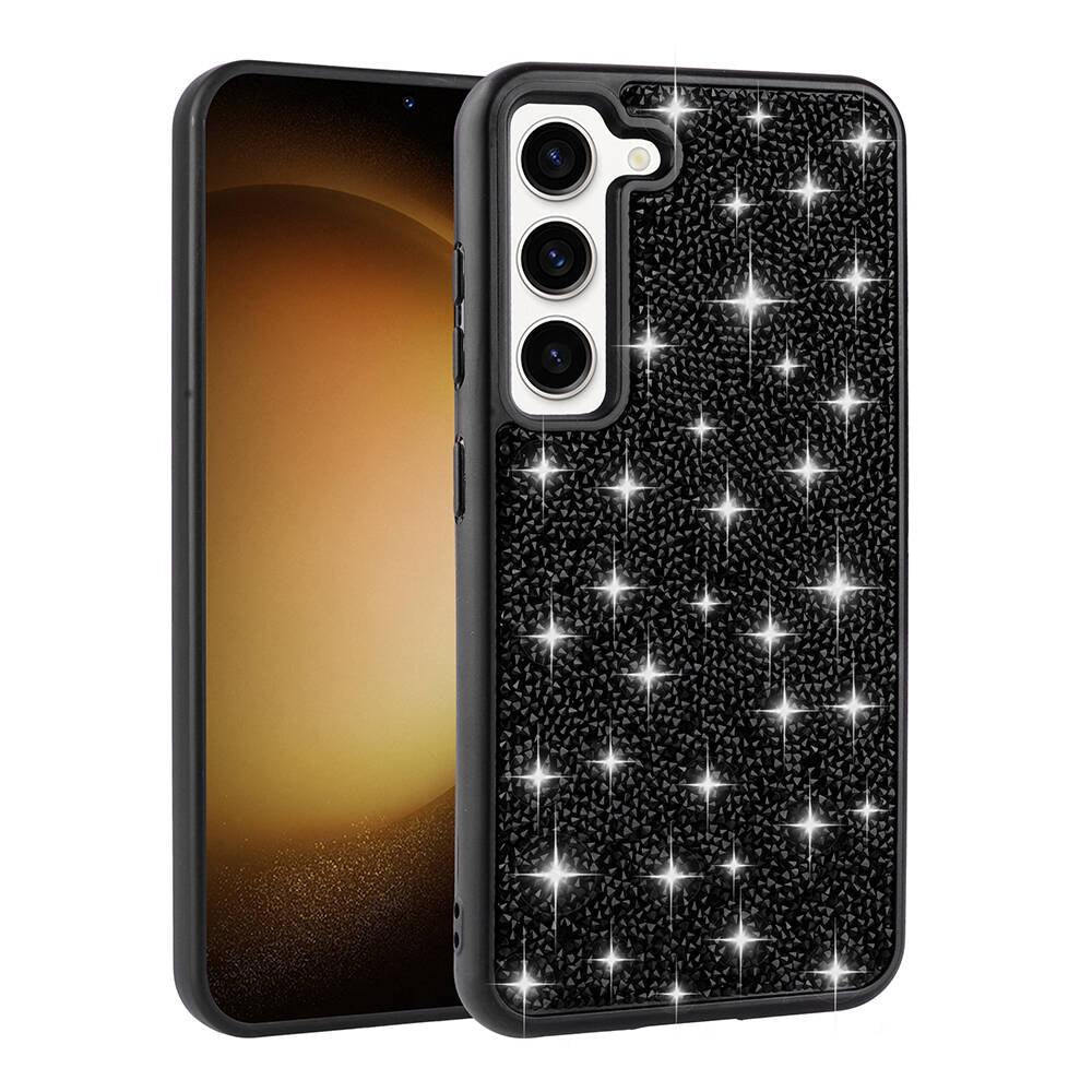 Galaxy S23 Kılıf Parlak Taşlı Tasarım Zore Pırlanta Kılıf