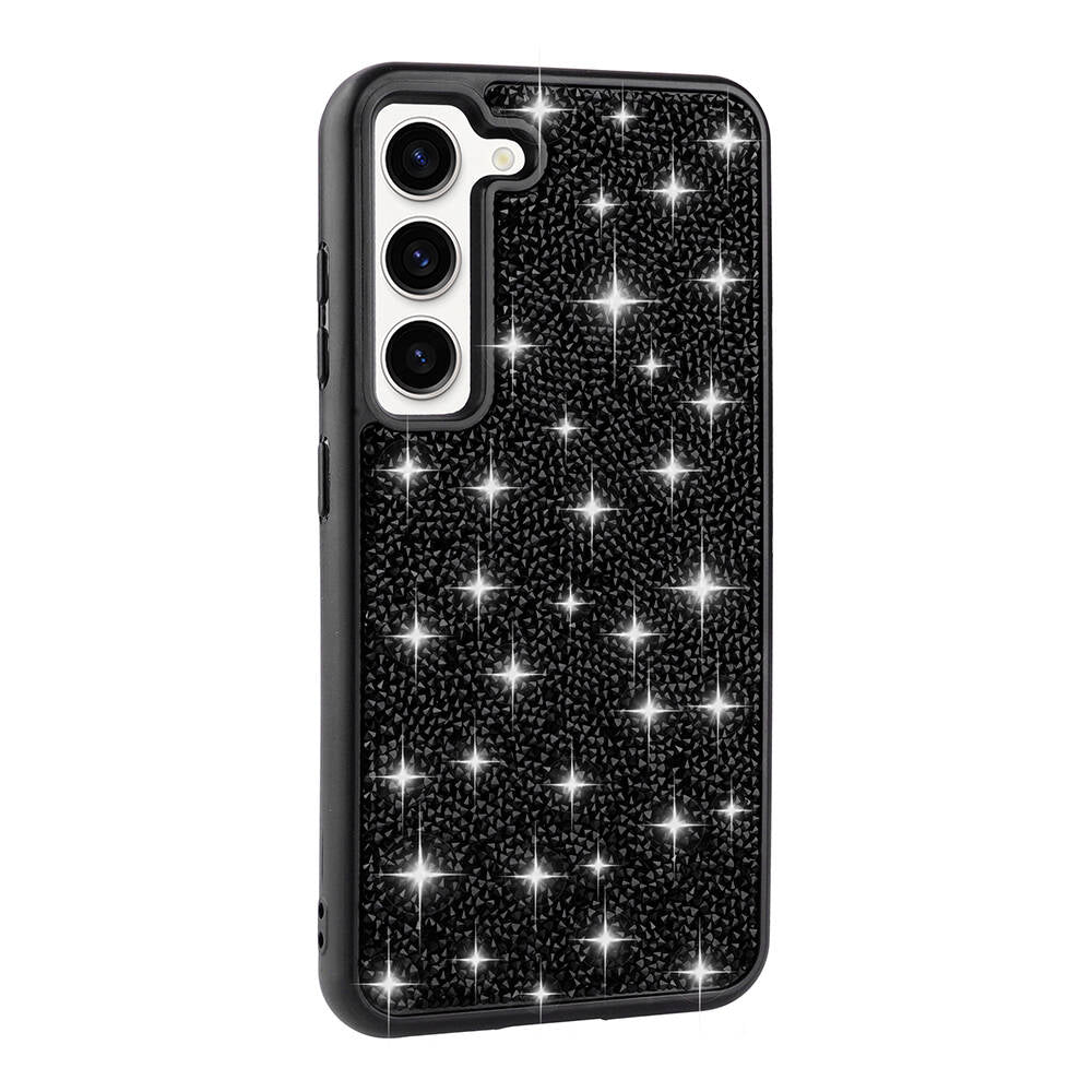 Galaxy S23 Kılıf Parlak Taşlı Tasarım Zore Pırlanta Kılıf