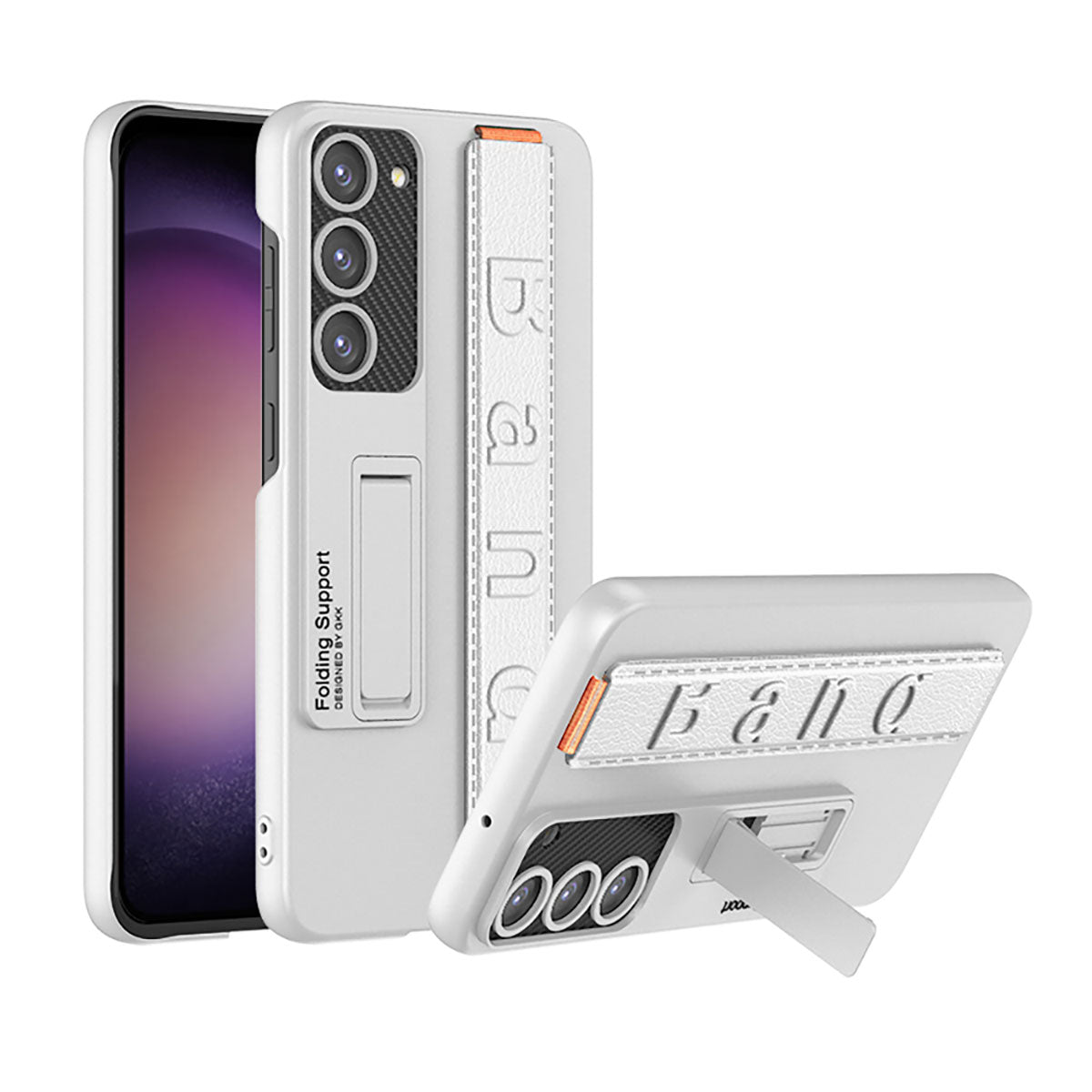 Galaxy S23 Kılıf Standlı El Tutacaklı Zore Band Kılıf