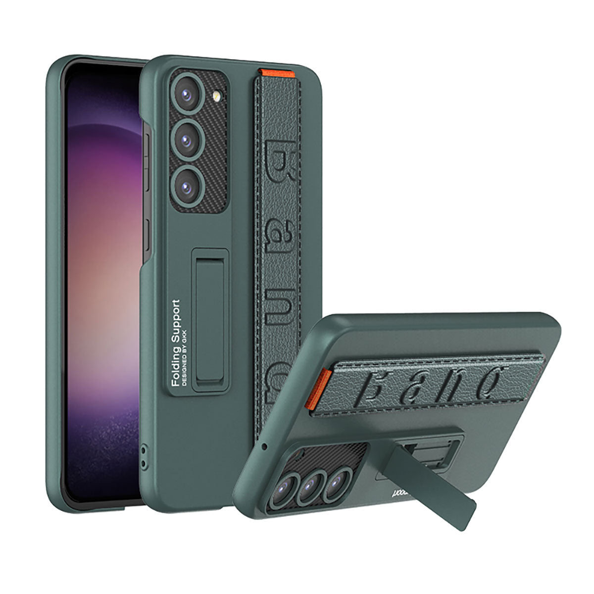 Galaxy S23 Kılıf Standlı El Tutacaklı Zore Band Kılıf