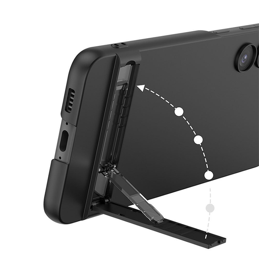 Galaxy S23 Kılıf Zore Kamera Korumalı Dikey Standlı Ays Kılıf