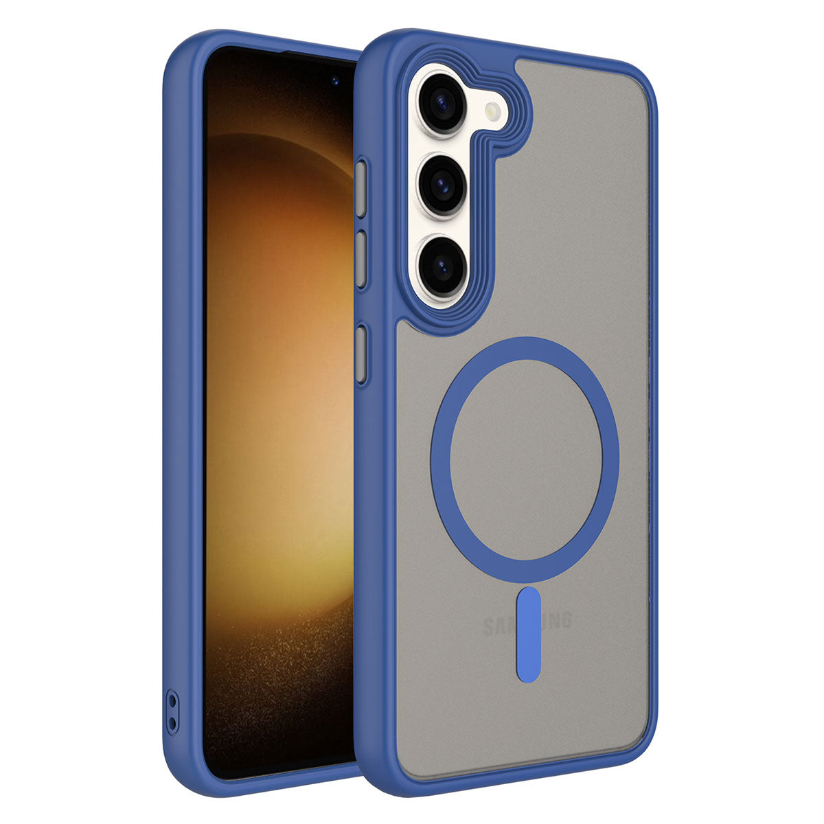 Galaxy S23 Plus Kılıf Mat Arka Yüzey Wireless Şarj Özellikli Zore Flet M-safe Kılıf