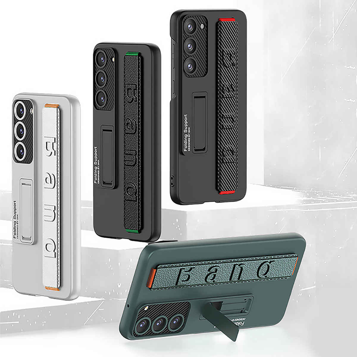 Galaxy S23 Plus Kılıf Standlı El Tutacaklı Zore Band Kılıf