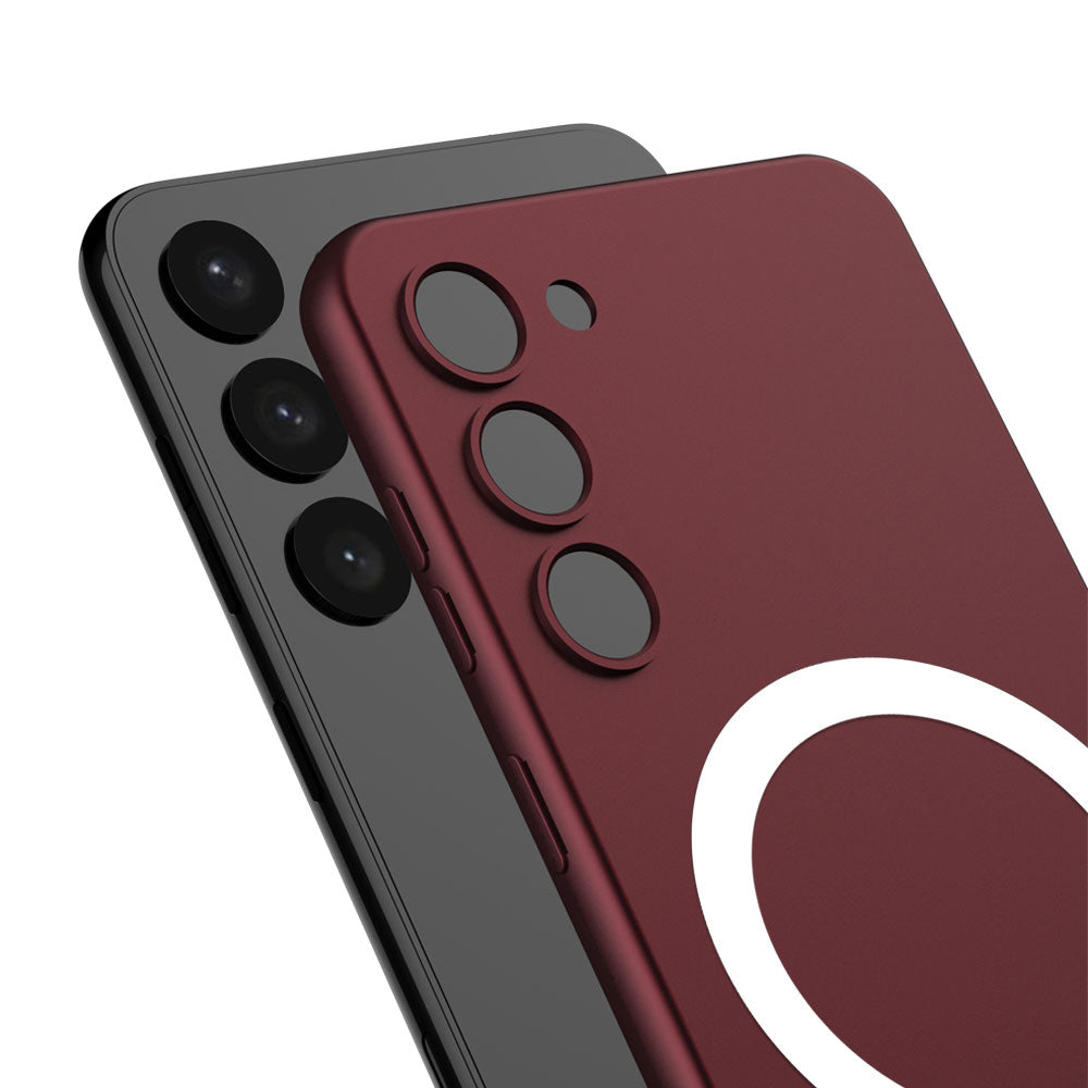 Galaxy S23 Plus Kılıf Wireless Şarj Özellikli Zore Kıpta M-safe Silikon Kılıf