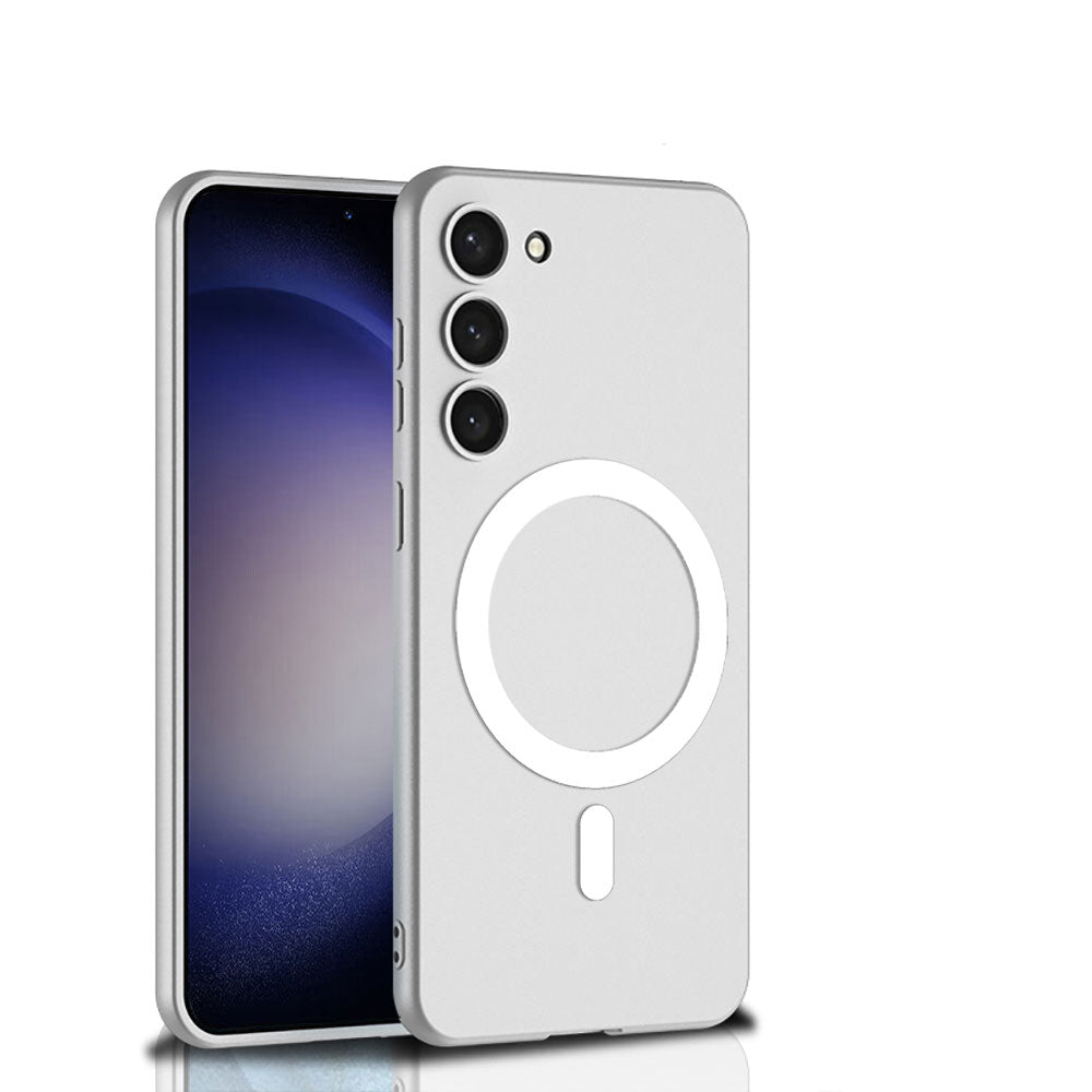 Galaxy S23 Plus Kılıf Wireless Şarj Özellikli Zore Kıpta M-safe Silikon Kılıf