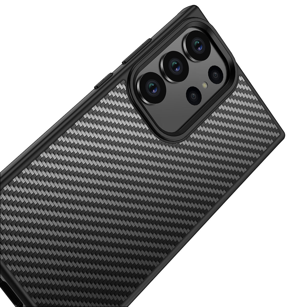 Galaxy S23 Ultra Kılıf Aramid Karbon Fiber M-safe Özellikli Wlons Radison Kılıf