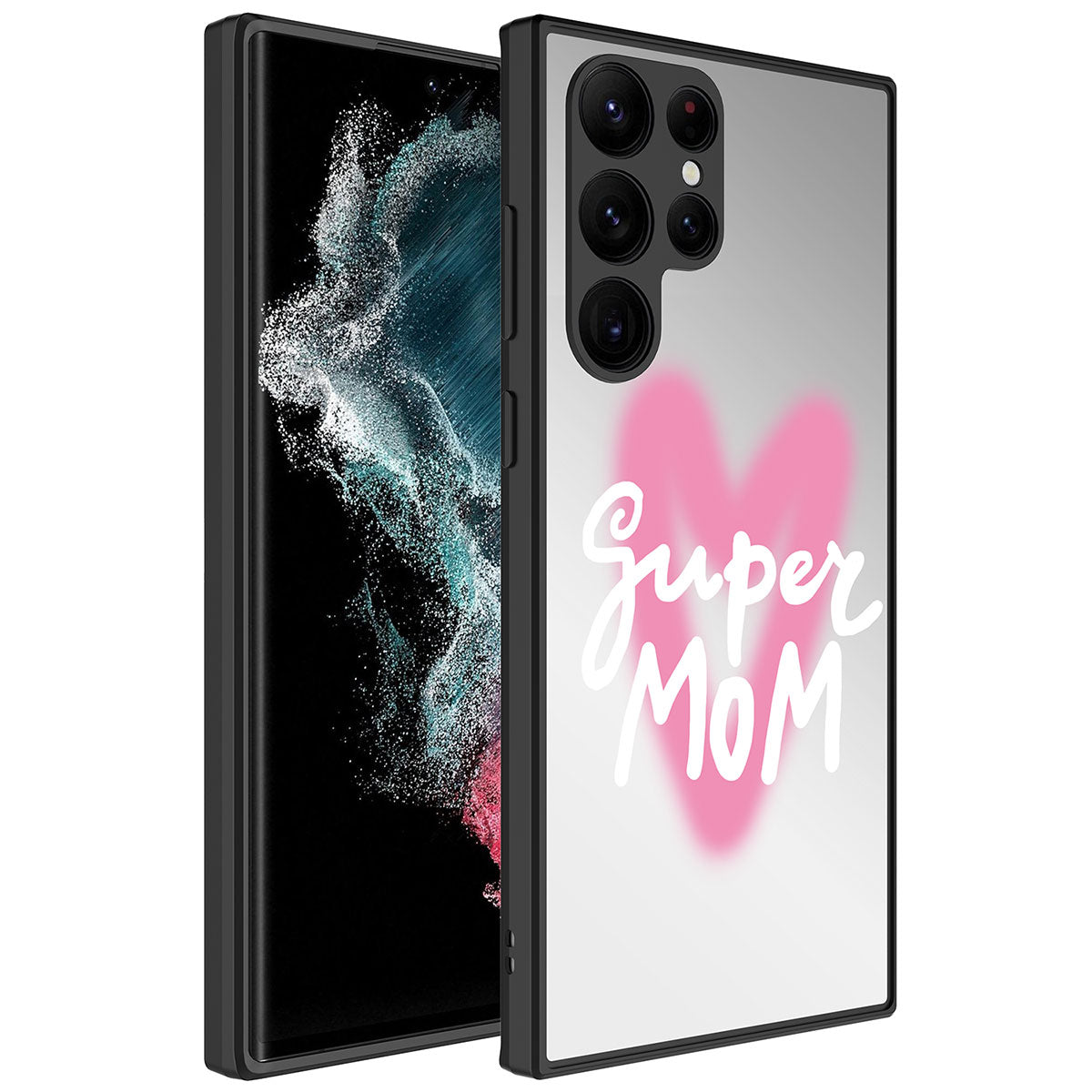 Galaxy S23 Ultra Kılıf Aynalı Desenli Kamera Korumalı Parlak Zore Mirror Kılıf