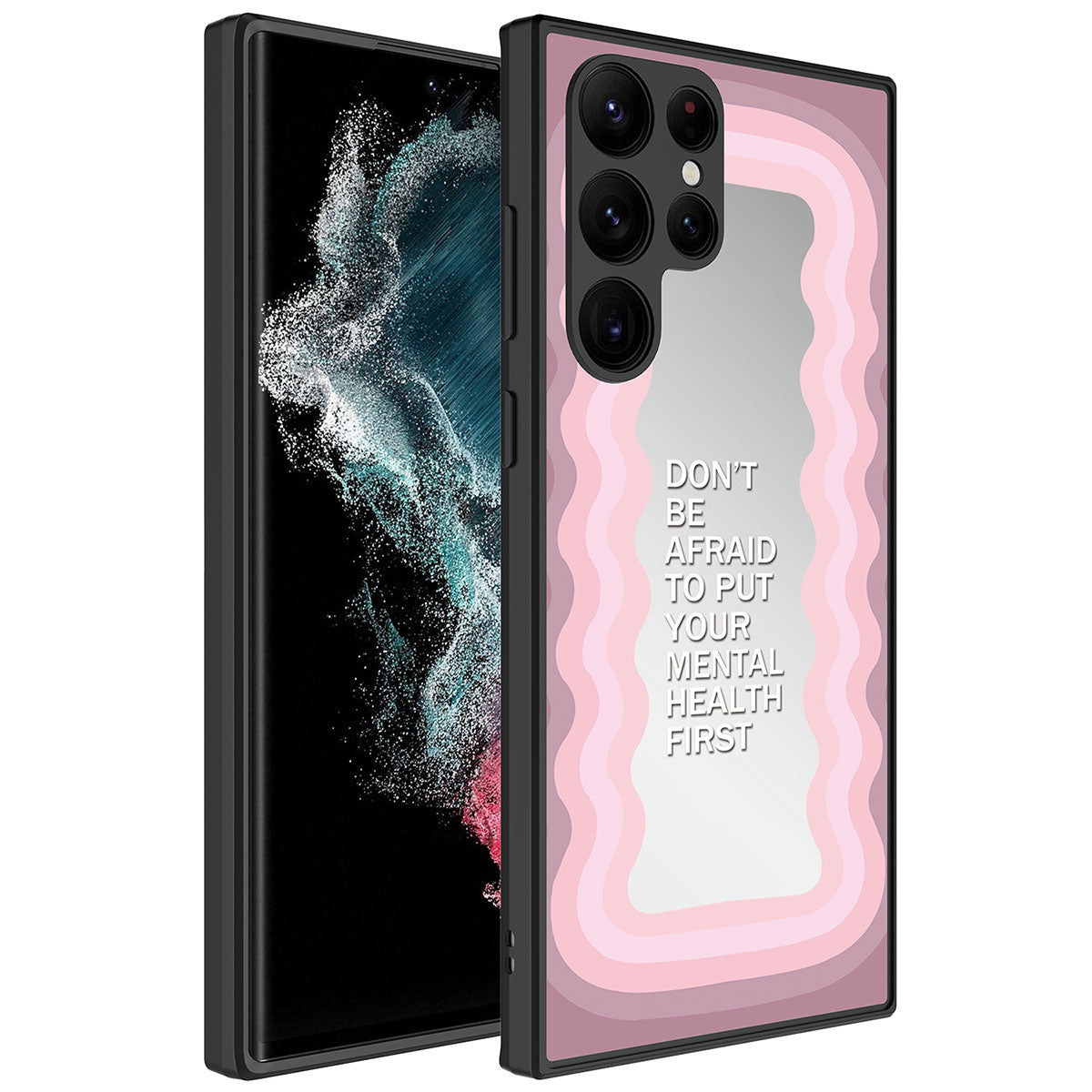 Galaxy S23 Ultra Kılıf Aynalı Desenli Kamera Korumalı Parlak Zore Mirror Kılıf