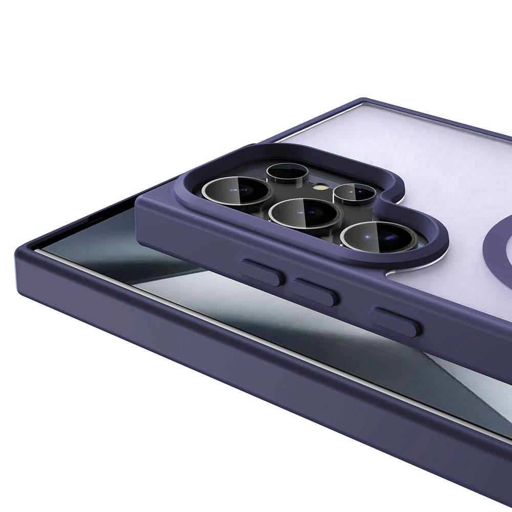 Galaxy S23 Ultra Kılıf M-safe Şarj Özellikli Mat Arka Yüzey Zore Sio Kılıf