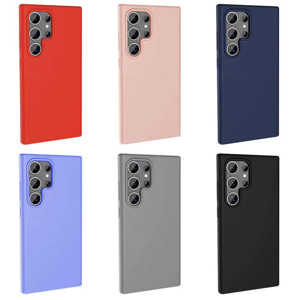 Galaxy S23 Ultra Kılıf M-safe Şarj Özellikli Sıvı Teknolojili Silinebilir Sert Zore Kivi Kılıf