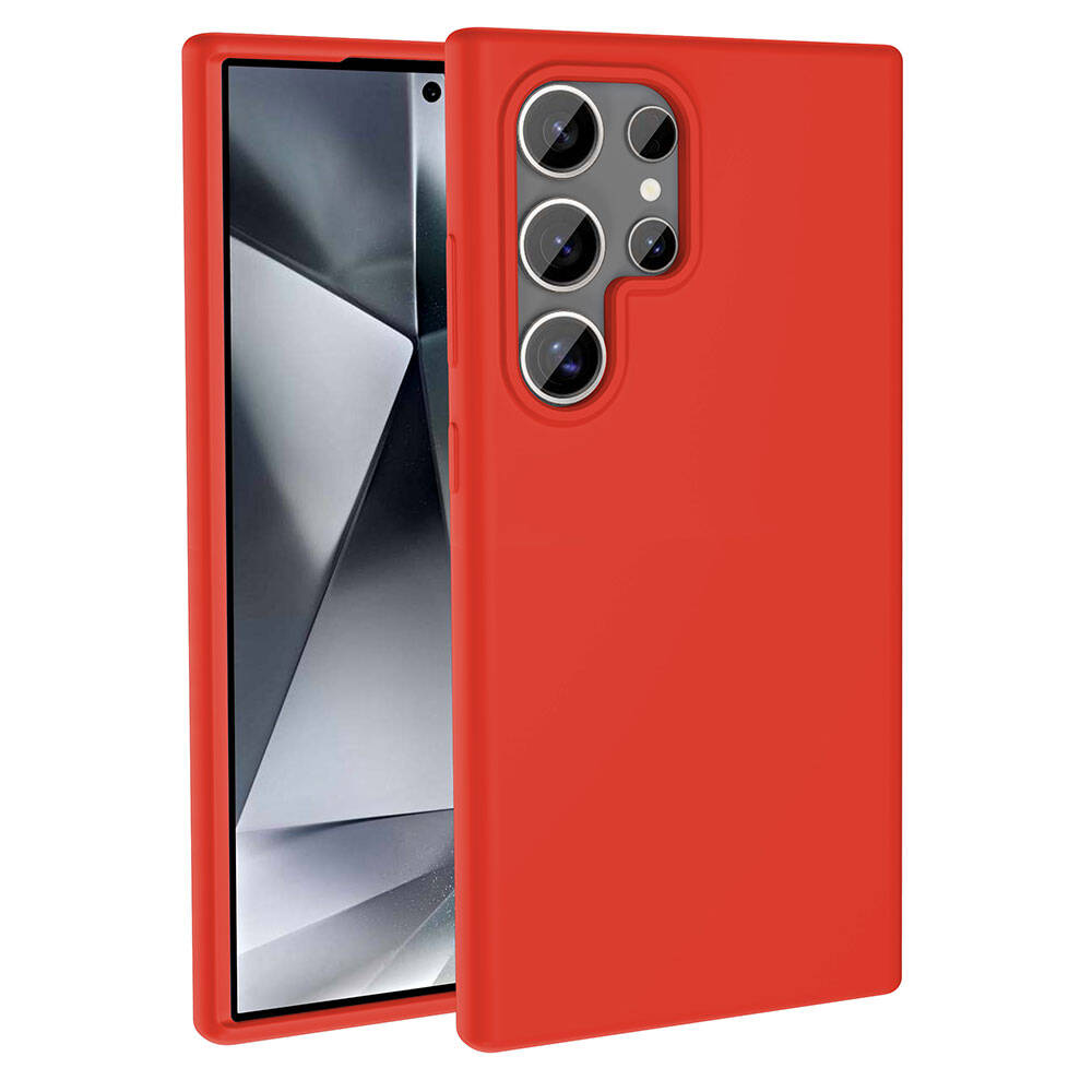 Galaxy S23 Ultra Kılıf M-safe Şarj Özellikli Sıvı Teknolojili Silinebilir Sert Zore Kivi Kılıf