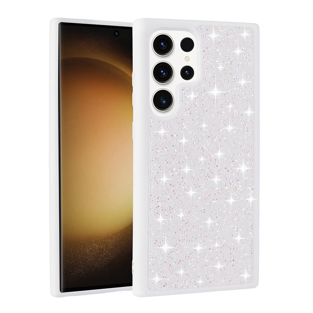 Galaxy S23 Ultra Kılıf Parlak Taşlı Tasarım Zore Pırlanta Kılıf